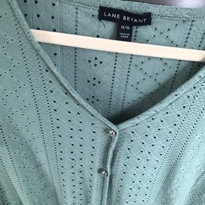 Beautiful sage colored summer top! Lane Bryant 14-16
